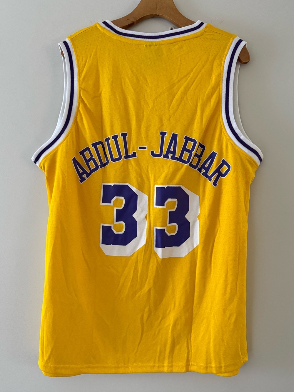 NIB✨ Kareem Abdul-Jabbar Lakers #33 75th Birthday SGA Jersey XL 2022